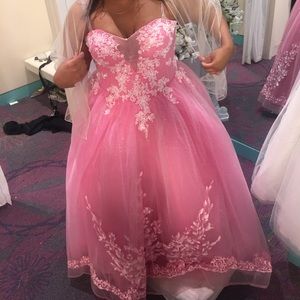 BEAUTIFUL PINK PRINCESS BALL GOWN DRESS 💖✨
